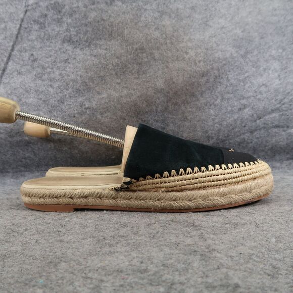 Seed Shoes Womens 41 Mule Flats Espadrille Boho Fashion Slip On Platform Leather - Picture 14 of 14